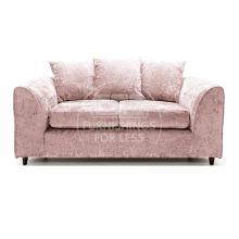 (Pink, 2 Seater Sofa) Monaco Chenille Fabric Corner Sofa Range