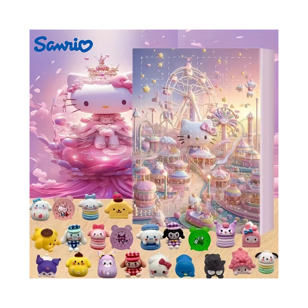 (Hello Kitty   Airplane Box) Sanrio Hello Kitty Advent Calendar Countdown to Halloween & Christmas - PVC Figurines Collection