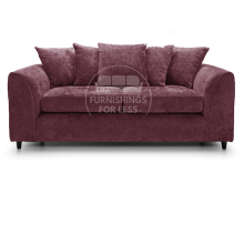 (Purple, 3 Seater Sofa) Monaco Chenille Fabric Corner Sofa Range