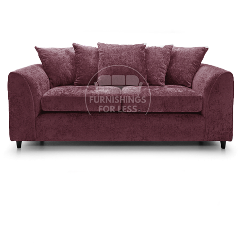 (Purple, 3 Seater Sofa) Monaco Chenille Fabric Corner Sofa Range