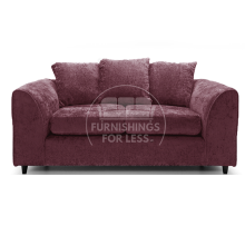 (Purple, 2 Seater Sofa) Monaco Chenille Fabric Corner Sofa Range