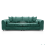 (Teal, 4 Seater Sofa) Monaco Chenille Fabric Corner Sofa Range 1