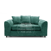 (Teal, 2 Seater Sofa) Monaco Chenille Fabric Corner Sofa Range