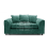 (Teal, 2 Seater Sofa) Monaco Chenille Fabric Corner Sofa Range 1