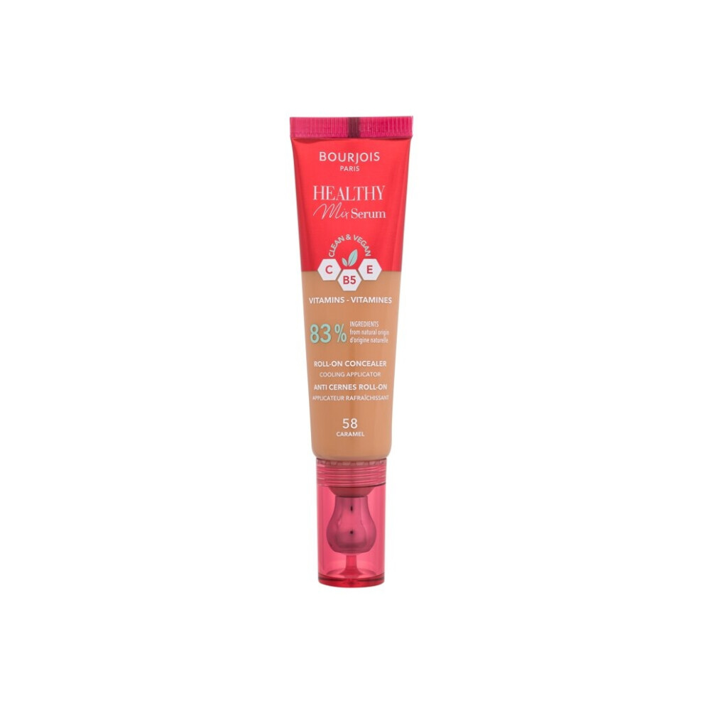 Bourjois Paris - Healthy Mix Serum Clean & Vegan Roll-on Concealer 58 Caramel - For Women, 13 ml