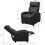 Modern Black PU Leather Recliner Massage Chair w/ Remote Control 3