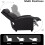 Modern Black PU Leather Recliner Massage Chair w/ Remote Control 4