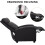 Modern Black PU Leather Recliner Massage Chair w/ Remote Control 6