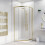 NES Home Nes Home 800 x 800mm Quadrant Corner Shower Enclosure Brushed Brass 1