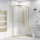 NES Home Nes Home 800 x 800mm Quadrant Corner Shower Enclosure Brushed Brass 2