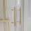 NES Home Nes Home 800 x 800mm Quadrant Corner Shower Enclosure Brushed Brass 3