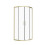 NES Home Nes Home 800 x 800mm Quadrant Corner Shower Enclosure Brushed Brass 6