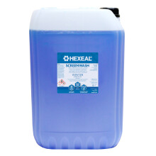 Hexeal Screenwash 25L Winter Strength, Concentrate, Ready to Use, Windshield Wiper Fluid, Improve Vision, Reduce Frost & Buildup of Dirt