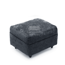 (Grey, Footstool) Zink 3 & 2 Seater Sofa Set - 2 Colours