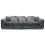 (Grey, 4 Seater) Zink Chenille Corner Sofa Range - 2 Colours 1