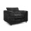 (Black, Armchair) Zink Chenille Corner Sofa Range - 2 Colours 1