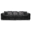 (Black, 4 Seater) Zink Chenille Corner Sofa Range - 2 Colours 1