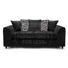 (Black, 3 Seater) Zink Chenille Corner Sofa Range - 2 Colours