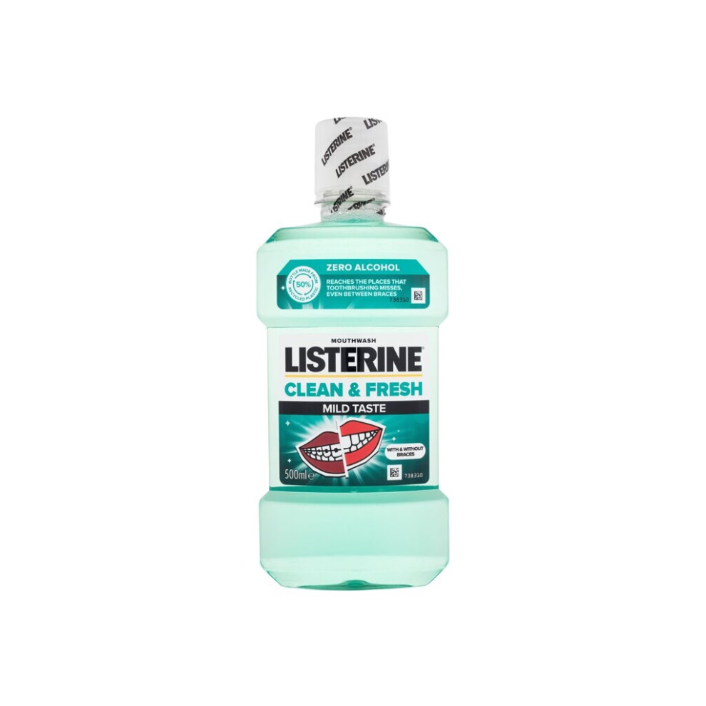 Listerine - Clean & Fresh Mild Taste Mouthwash - Unisex, 500 ml