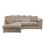 (4 Seater Left Hand Facing Corner) Fern Chenille Fabric Sofa Range 3