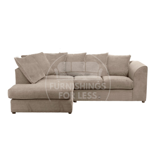 (4 Seater Left Hand Facing Corner) Fern Chenille Fabric Sofa Range 2