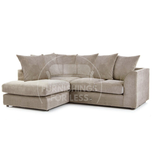 (4 Seater Left Hand Facing Corner) Fern Chenille Fabric Sofa Range