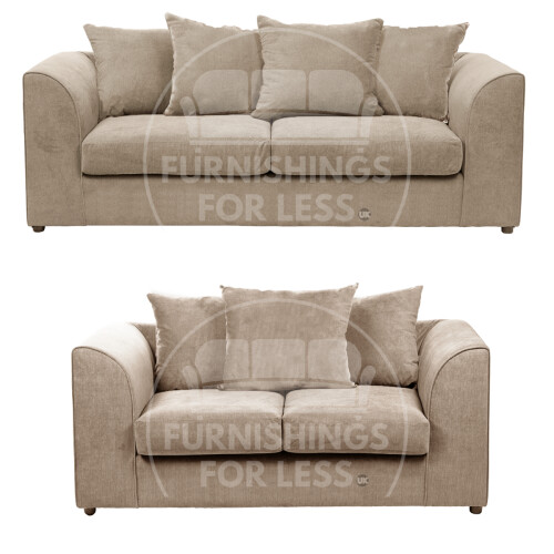 (3 + 2 Seater Sofa Suite) Fern Chenille Fabric Sofa Range
