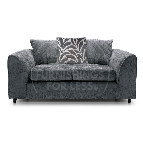 (Grey, 2 Seater) Zink Chenille Corner Sofa Range - 2 Colours