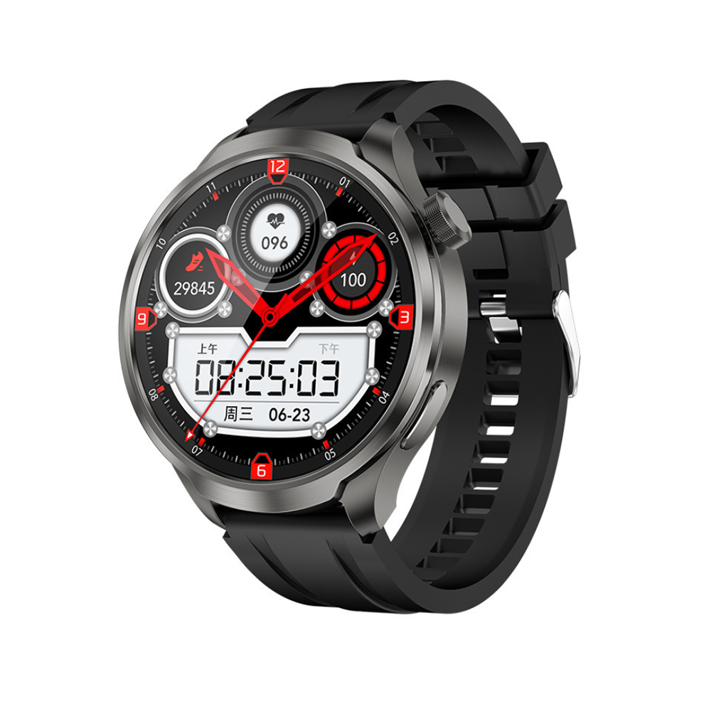 Chronus Smartwatch With Bluetooth Calling, Heart Rate, Blood Oxygen, Blood Pressure Monitoring, Compass, And Multiple Sports Modes(Black) Black 6976918013439