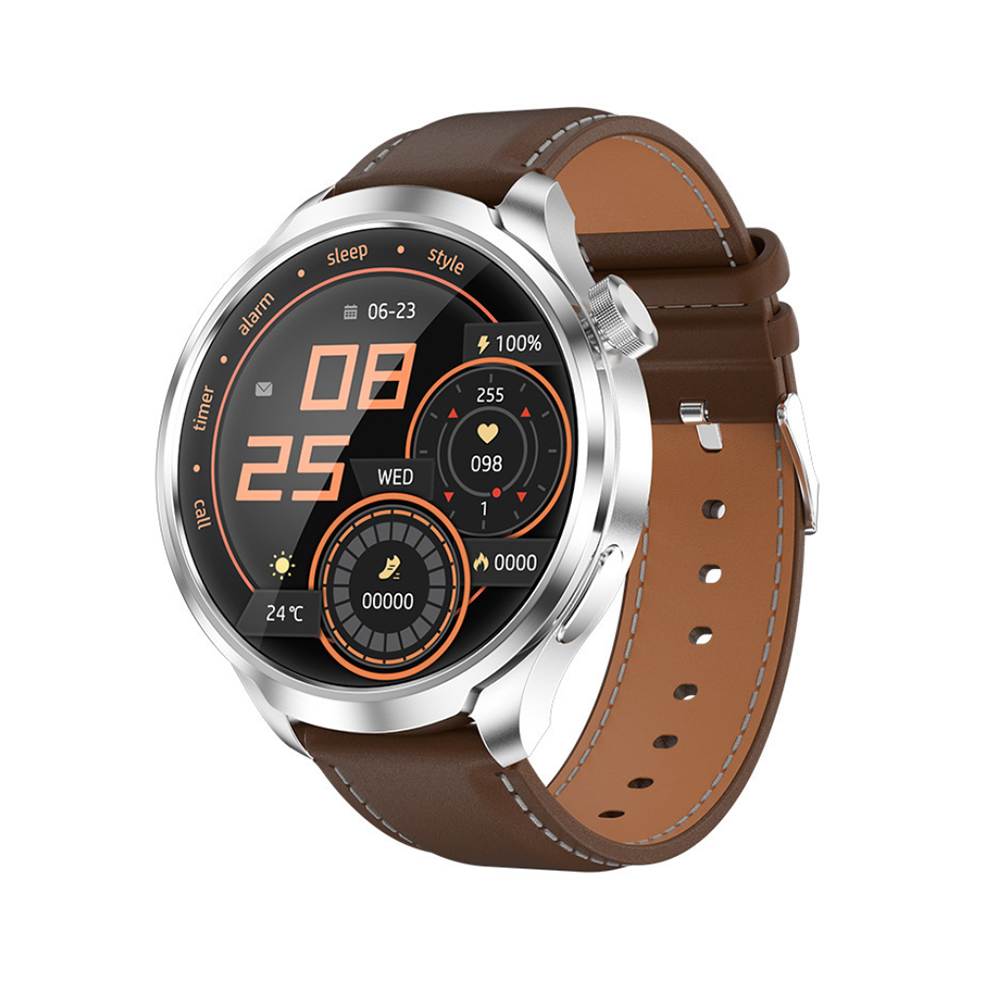 Chronus Smartwatch With Bluetooth Calling, Heart Rate, Blood Oxygen, Blood Pressure Monitoring, Compass, And Multiple Sports Modes(Brown) Brown 6976918013460
