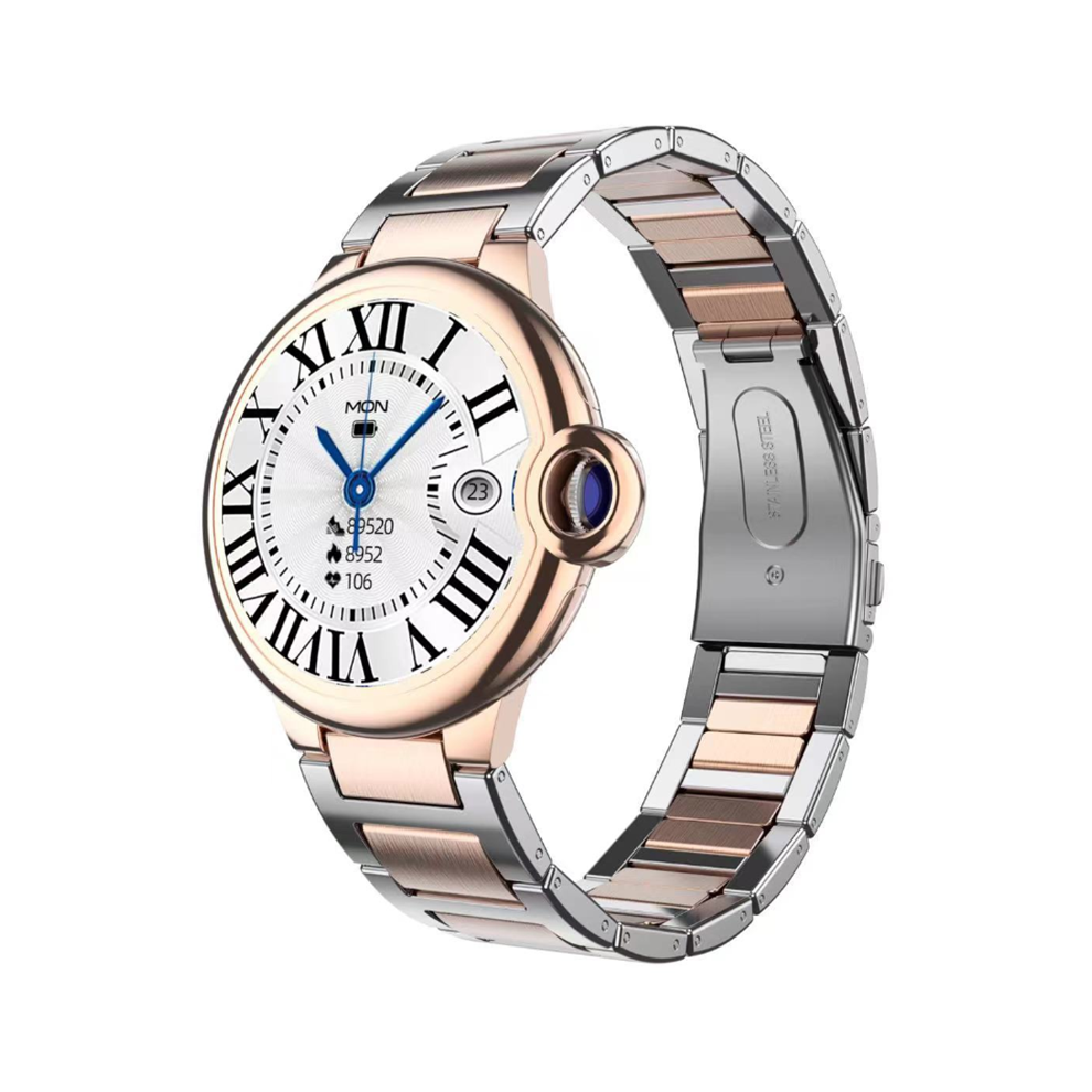 Chronus Smartwatch With Bluetooth Calling, Heart Rate Monitoring, And Fashionable Design(Rose) 6976918013569