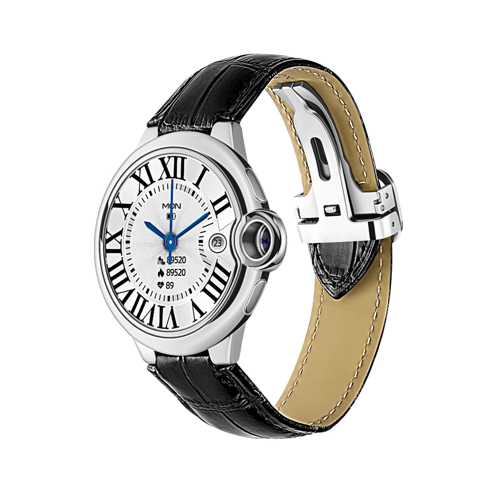 Chronus Smartwatch With Bluetooth Calling, Heart Rate Monitoring, And Fashionable Design(Black) Black 6976918013477