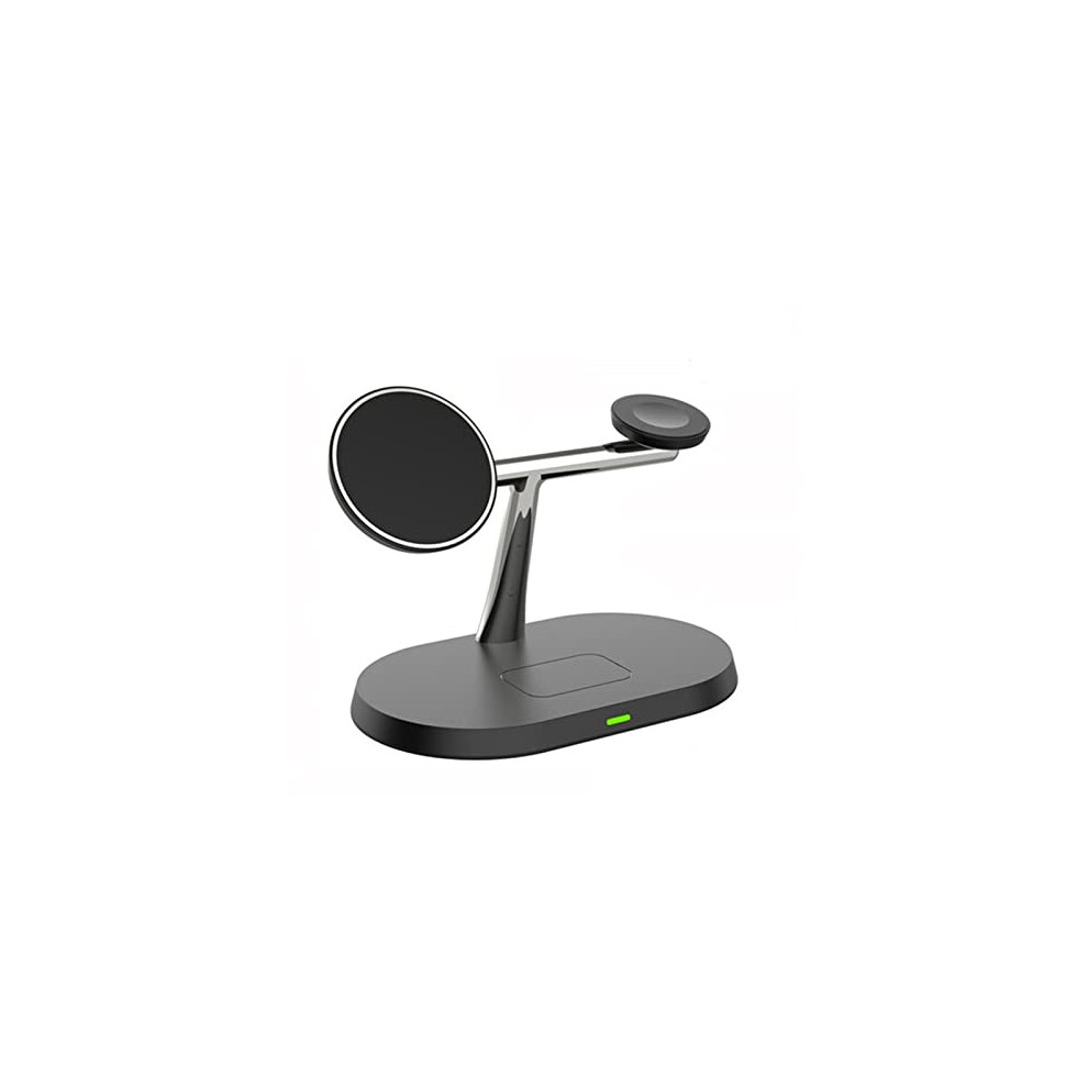 Chronus Wireless Phone Charger, 15W 3 In 1 Magnetic Wireless Charging Stand For Apple Phone Watch Fast Charging Station, Fast Charging 6976918014092