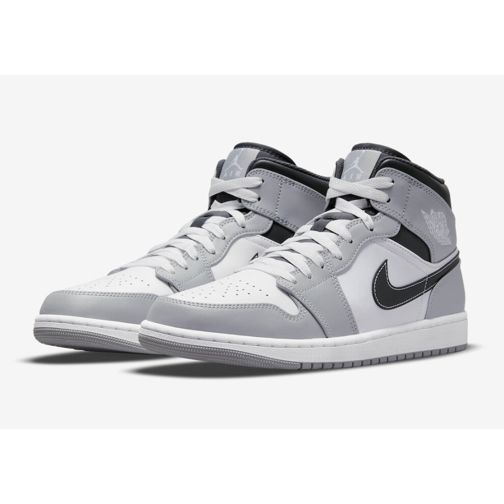 (EUR SIZE 36) Air Jordan 1 Mid shoes Smoke Grey 554724-078 36-46