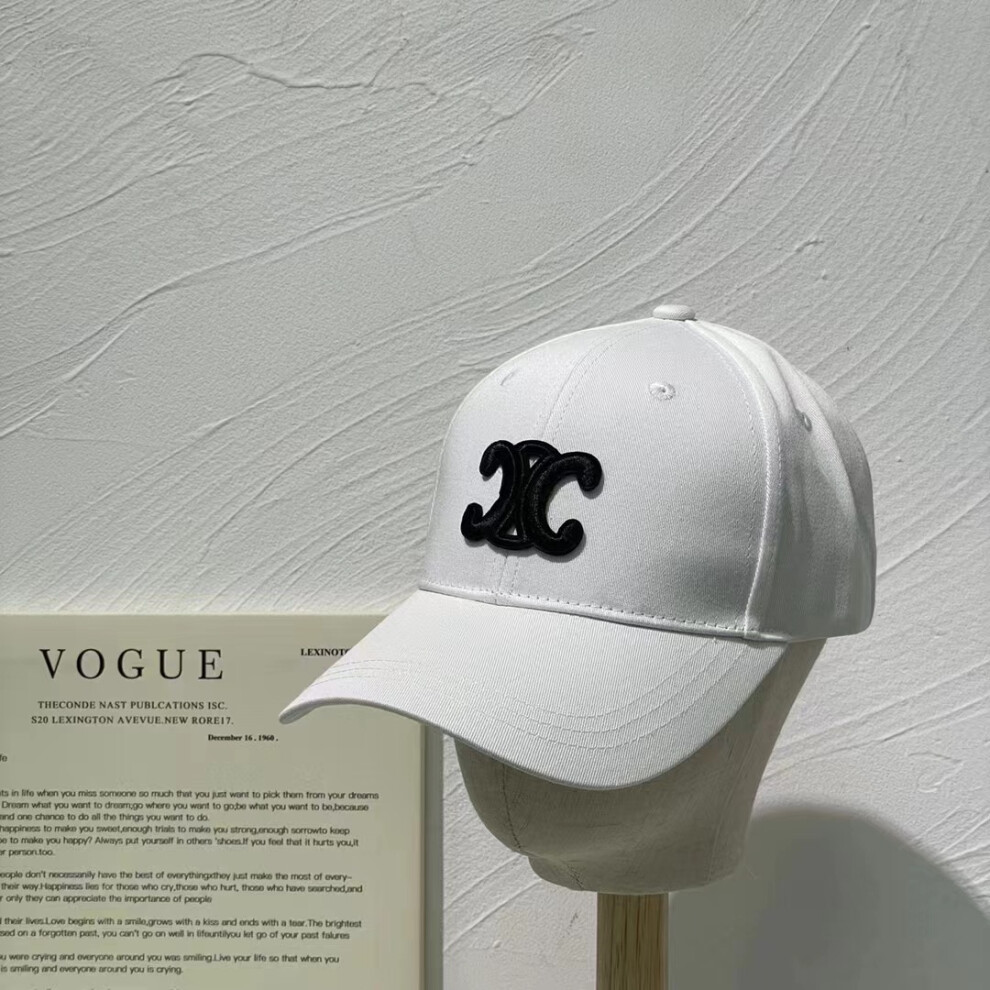 (White) Cap Celine Baseball Sunshade Sunscreen Fashion Casual Outings For Men Women