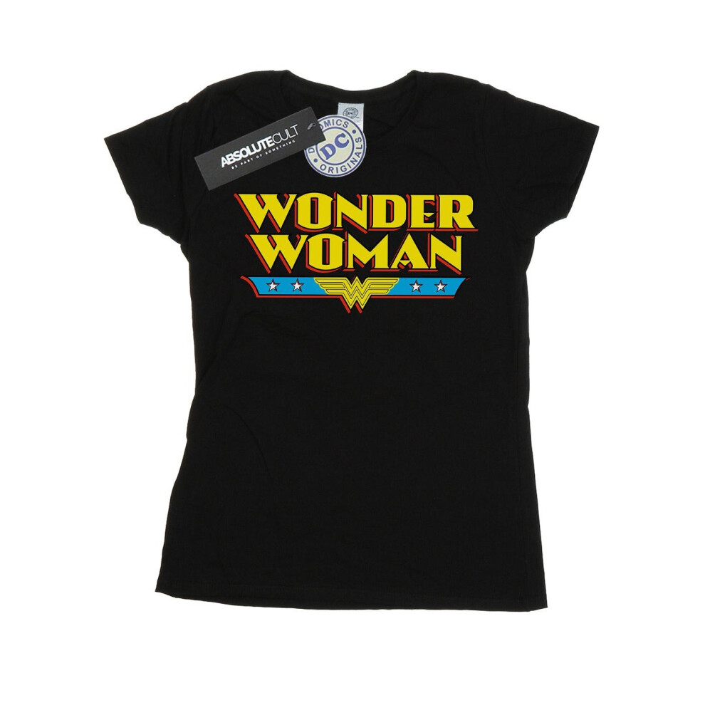 Wonder Woman Text Logo Cotton T-Shirt