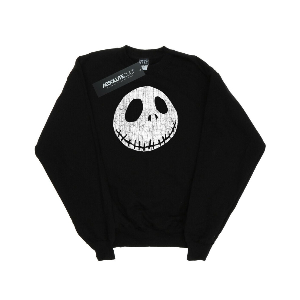 Nightmare Before Christmas Jack Cracked Face Sweatshirt