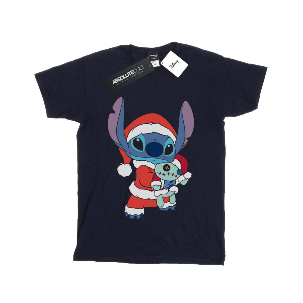 Lilo And Stitch Stitch Christmas Cotton T-Shirt