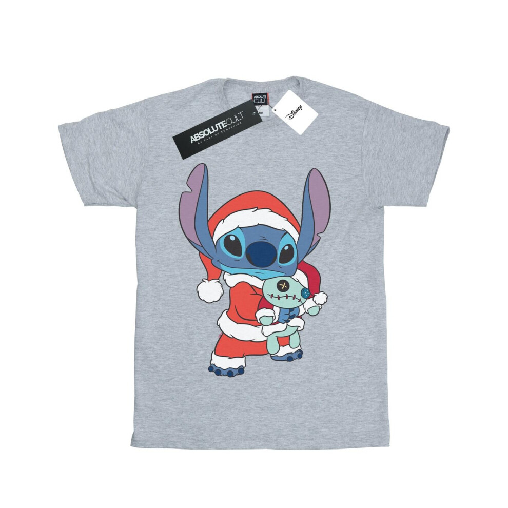 Lilo And Stitch Stitch Christmas Cotton T-Shirt