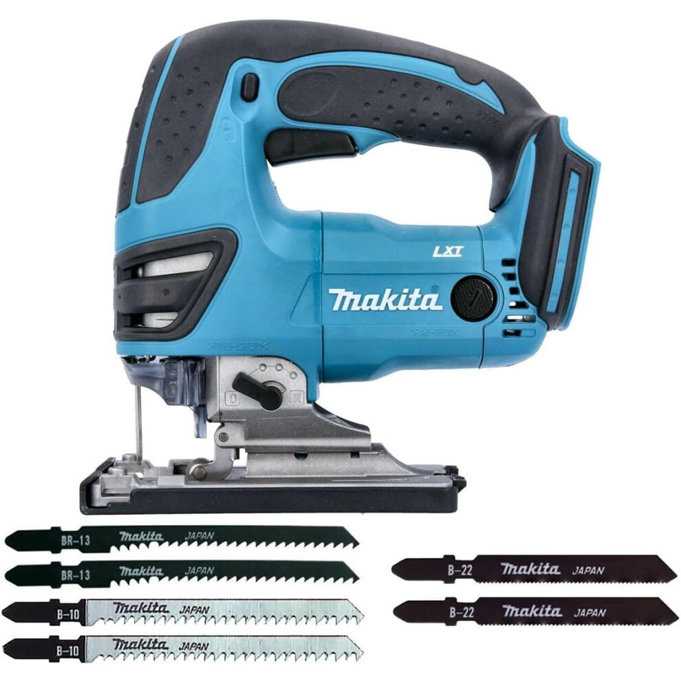 Makita DJV180ZX 18V LXT Cordless Top Handle Jigsaw with 6 Blades Set