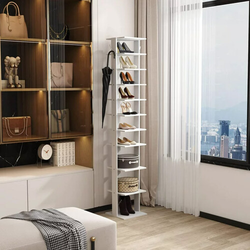 Living And Home Contemporary 10-Tier Household Space Saving Shoe Rack 1