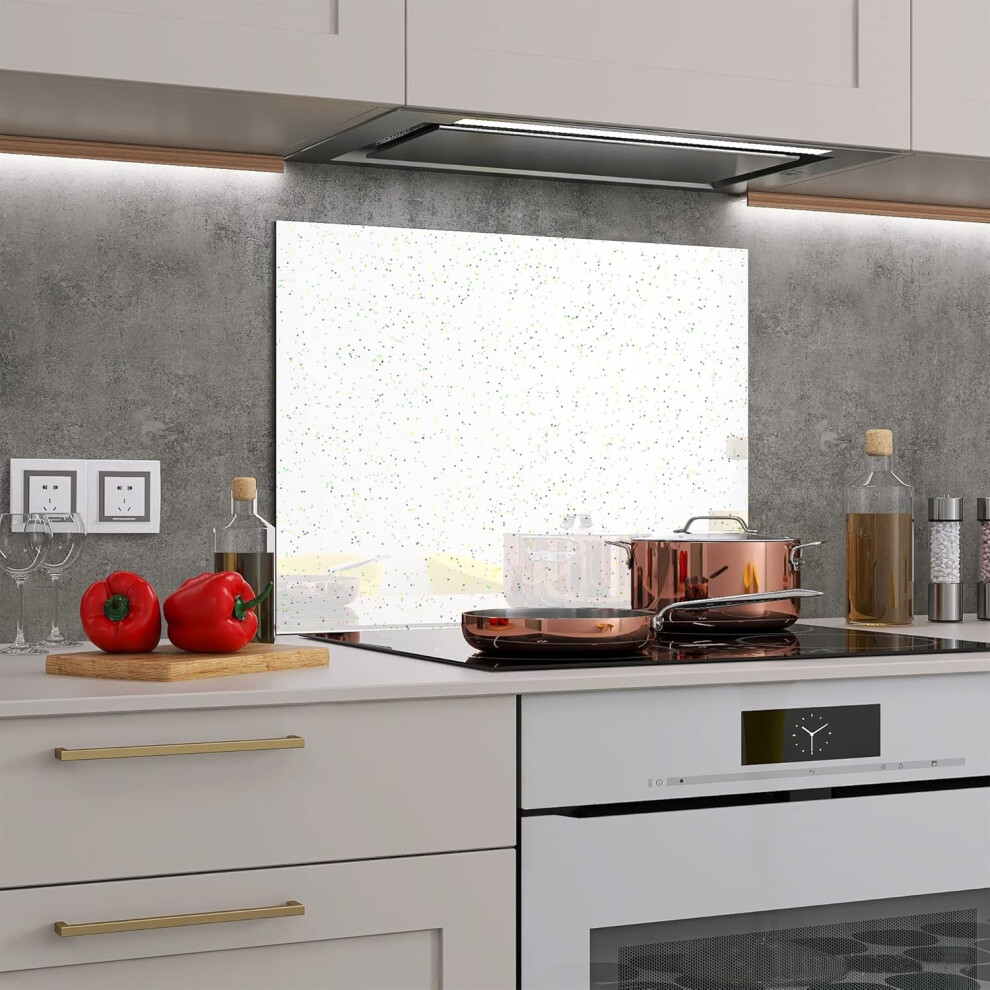 (60x65 cm) Tempered Glass Sparkle Splashback for Kitchen,Splashbacks for Cookers
