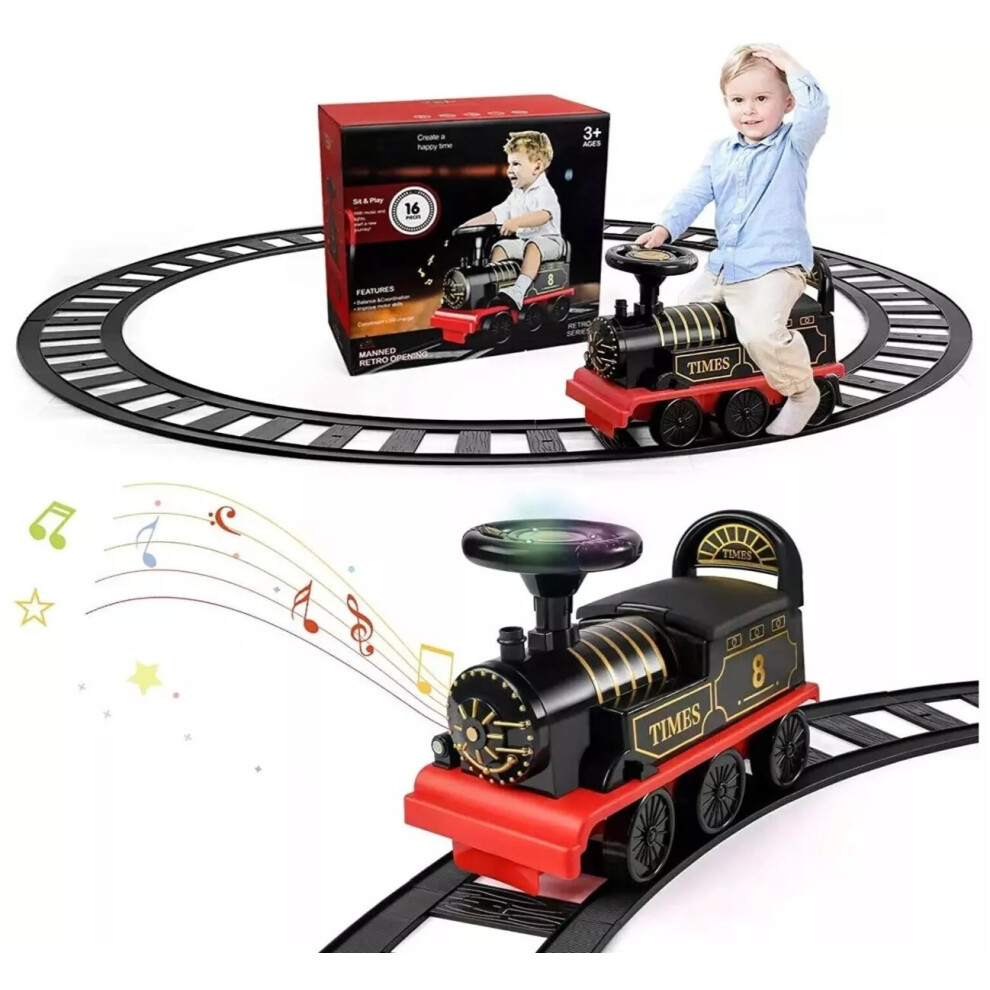 Photos - Kids Electric Ride-on 6V Kids Ride On Train Track Electric Ride On Toy Car Sammar Gifts