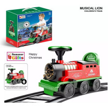 6V Kids Xmas Ride On Train Track Electric Ride On Toy Car Toddlers