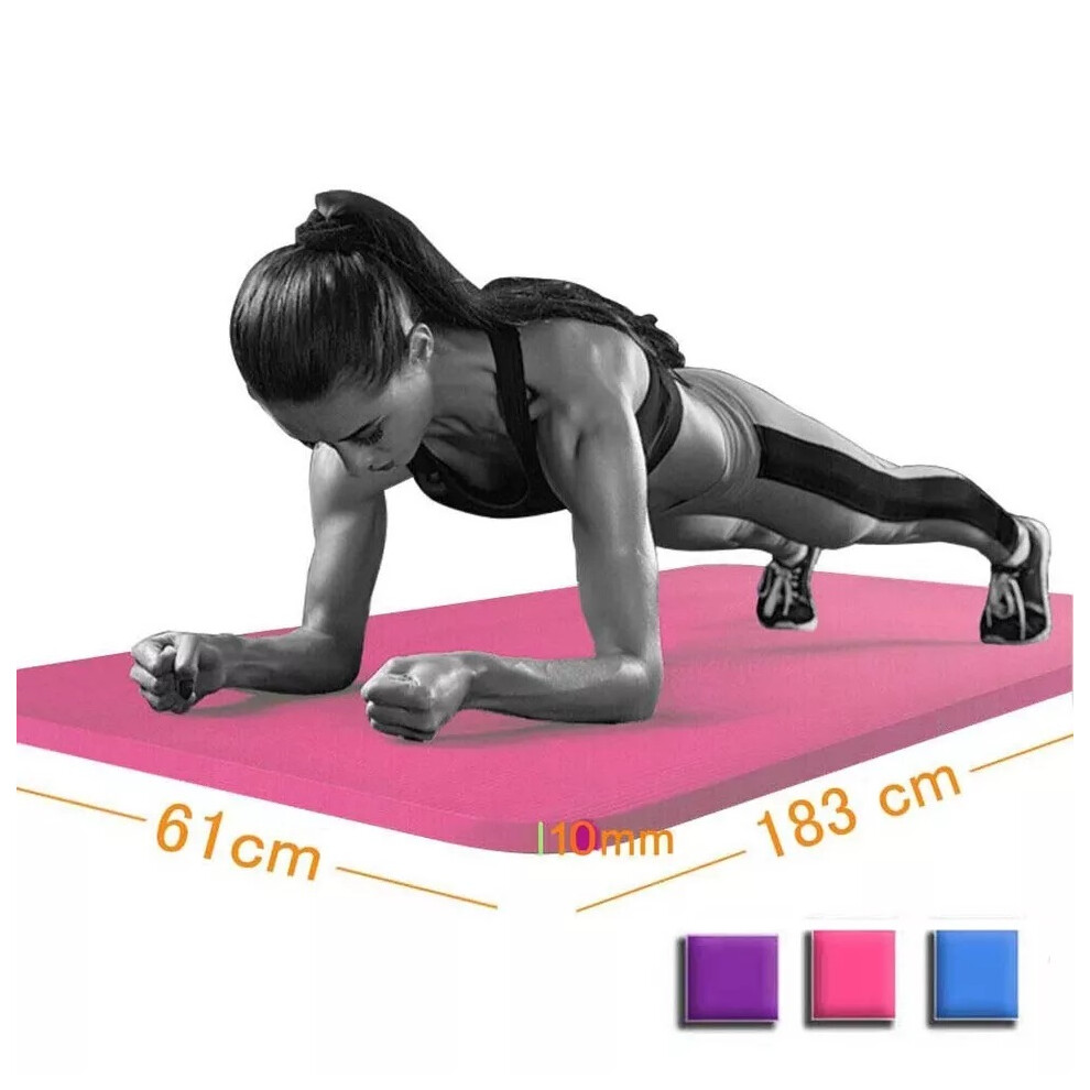 Yoga Mat Non-Slip Pilates Exercise Fitness Gym workout physio foam