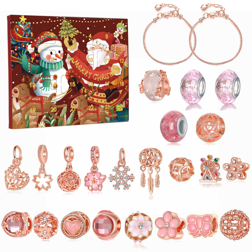 (A3) Advent Calendar 2024 Advent Calendar -24 Day, Bracelet - Christmas Countdown Gifts For Girls Boys Kids Adults And Teenagers