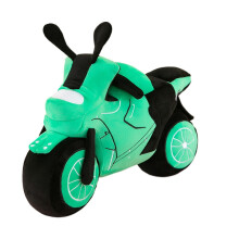 (green) Boy's plush motorcycle toy gift