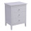 Living And Home 3 Drawer White Nightstand Sofa Side Table 3