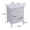 Living And Home 3 Drawer White Nightstand Sofa Side Table 6