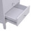 Living And Home 3 Drawer White Nightstand Sofa Side Table 5